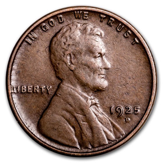 1925-D Lincoln Cent XF