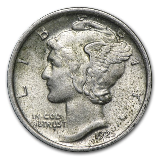 1925-D Mercury Dime AU 1925-D Mercury Dime AU