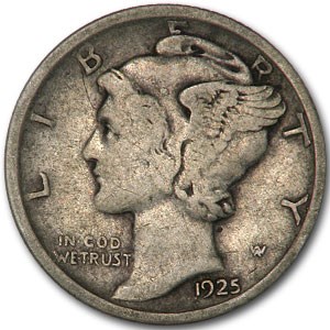 1925-D Mercury Dime VF 1925-D Mercury Dime VF