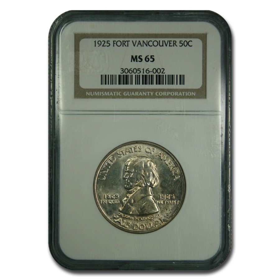 1925 Fort Vancouver Half Dollar Commem MS-65 NGC