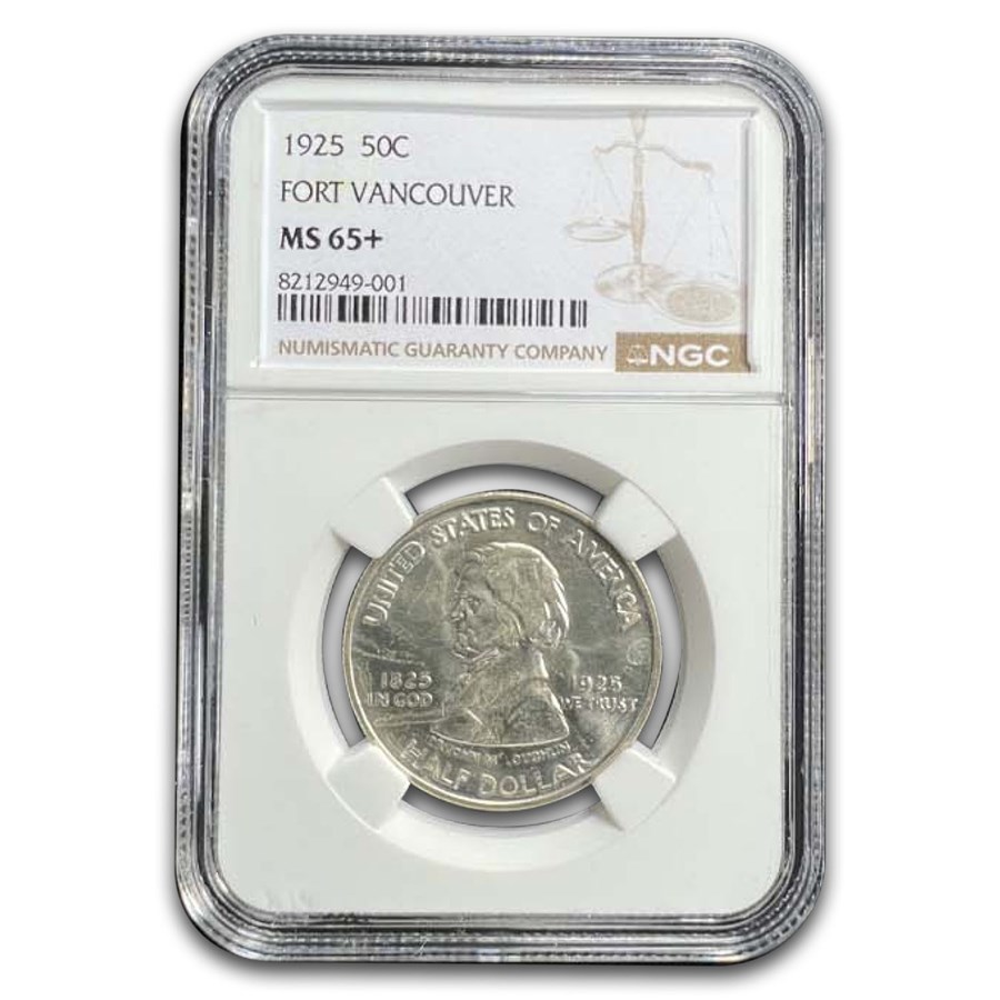 1925 Fort Vancouver Half Dollar Commem MS-65+ NGC