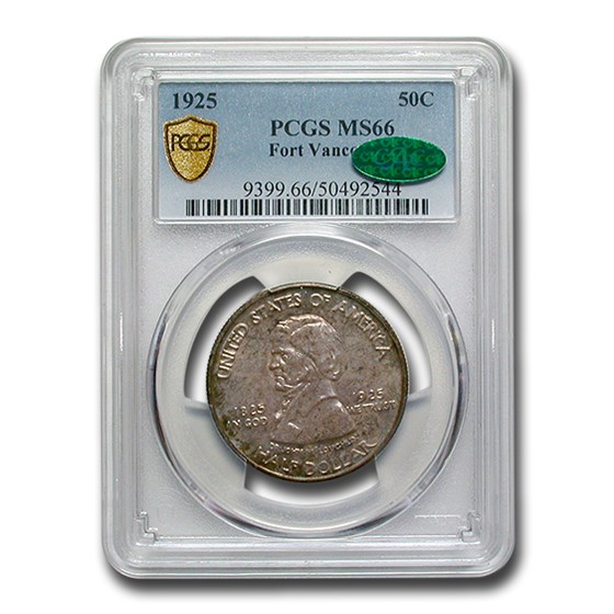 1925 Fort Vancouver Half Dollar Commem MS-66 PCGS CAC 1925 Fort Vancouver Half Dollar Commem MS-66 PCGS CAC