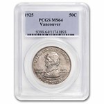 1925 Fort Vancouver Half Dollar MS-64 PCGS