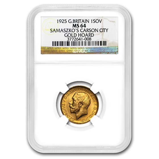 Buy 1925 Great Britain Gold Sovereign George V MS-64 NGC (Gold