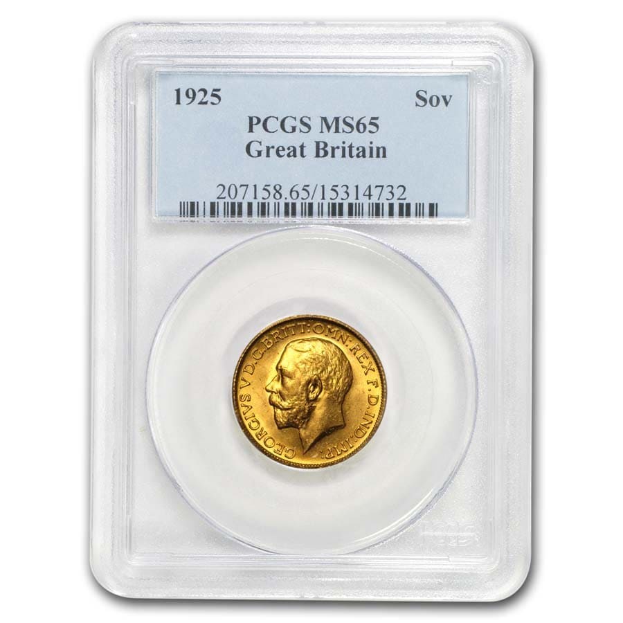 1925 Great Britain Gold Sovereign George V MS-65 PCGS