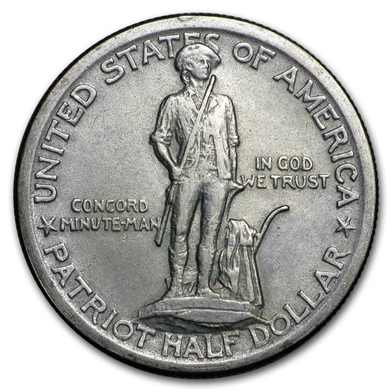 1925 Lexington-Concord Sesquicentennial Half Avg Circ 1925 Lexington-Concord Sesquicentennial Half Avg Circ