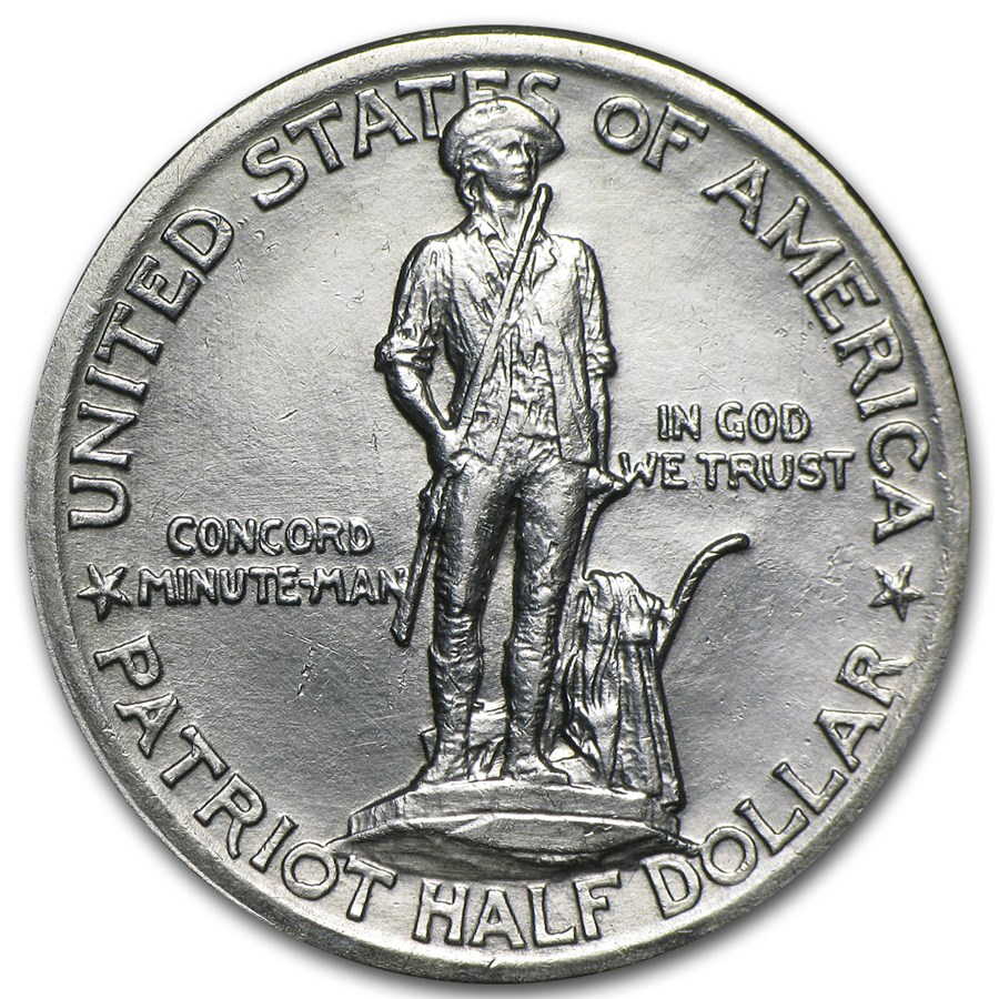 1925 Lexington-Concord Sesquicentennial Half BU (Cleaned)