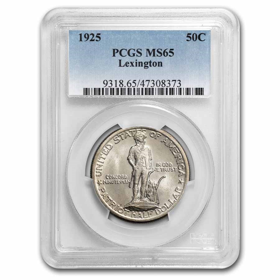 1925 Lexington Concord Sesquicentennial Half Dollar MS-65 PCGS
