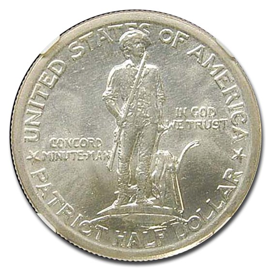 1925 Lexington Concord Sesquicentennial Half Dollar MS-66 NGC 1925 Lexington Concord Sesquicentennial Half Dollar MS-66 NGC