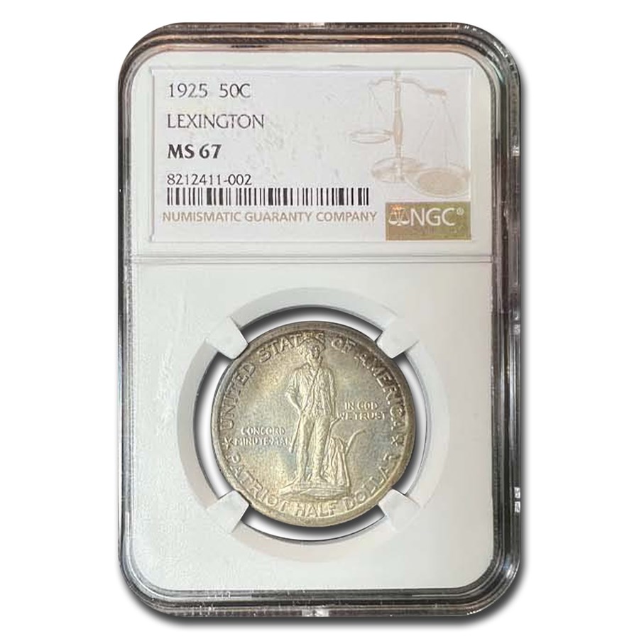1925 Lexington Concord Sesquicentennial Half Dollar MS-67 NGC