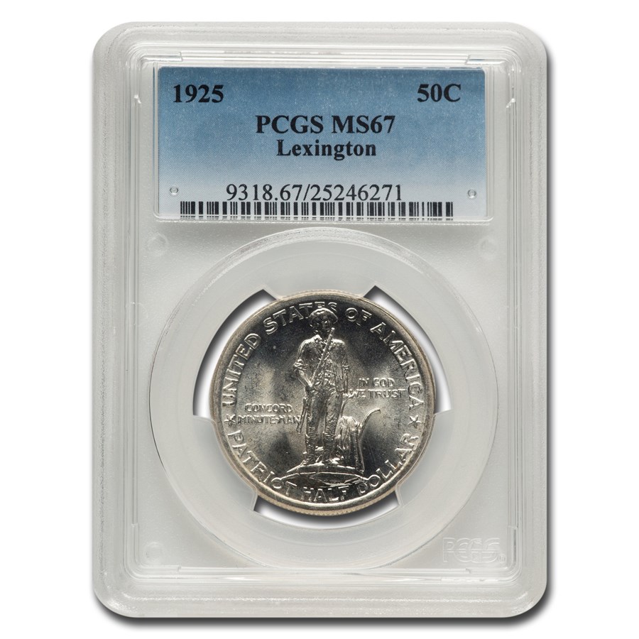 1925 Lexington Concord Sesquicentennial Half Dollar MS-67 PCGS
