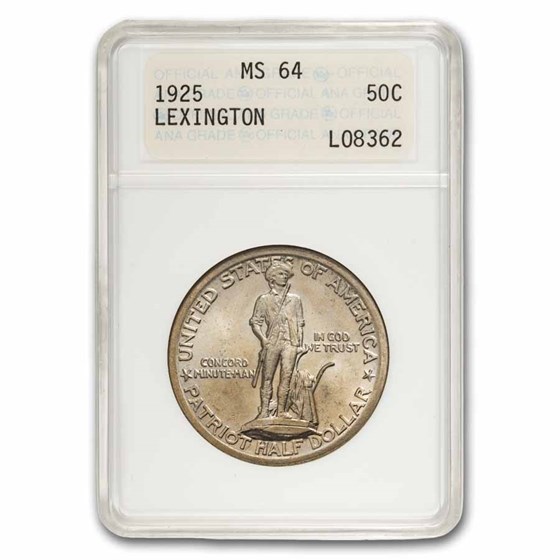 1925 Lexington Concord Sesquicentennial MS-64 ANACS (Gen 1)