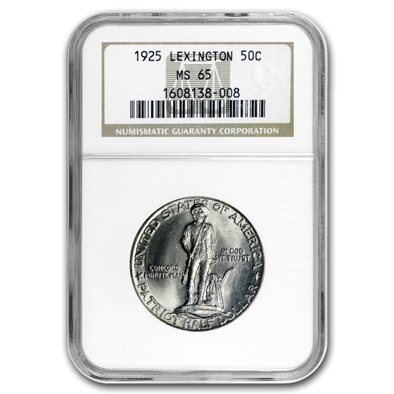 1925 Lexington Concord Sesquicentennial MS-65 NGC 1925 Lexington Concord Sesquicentennial MS-65 NGC