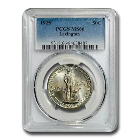 1925 Lexington Concord Sesquicentennial MS-66 PCGS 1925 Lexington Concord Sesquicentennial MS-66 PCGS