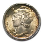 1925 Mercury Dime MS-65 PCGS (FB)