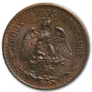 1925 Mexico 2 Centavos Bronze BU KM#419 (Red/Brown) 1925 Mexico 2 Centavos Bronze BU KM#419 (Red/Brown)