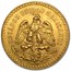 1925 Mexico Gold 50 Pesos AU