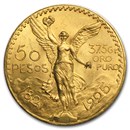 1925 Mexico Gold 50 Pesos BU