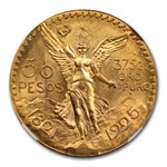 1925 Mexico Gold 50 Pesos MS-63 NGC