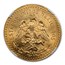 1925 Mexico Gold 50 Pesos MS-63 NGC