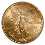 1925 Mexico Gold 50 Pesos MS-63 PCGS