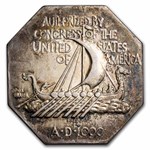 1925 Norse-American Centennial Thin Medal AU
