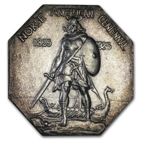 1925 Norse-American Centennial Thin Medal BU 1925 Norse-American Centennial Thin Medal BU