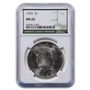1925 Peace Dollar MS-65 NGC ( Green Label)