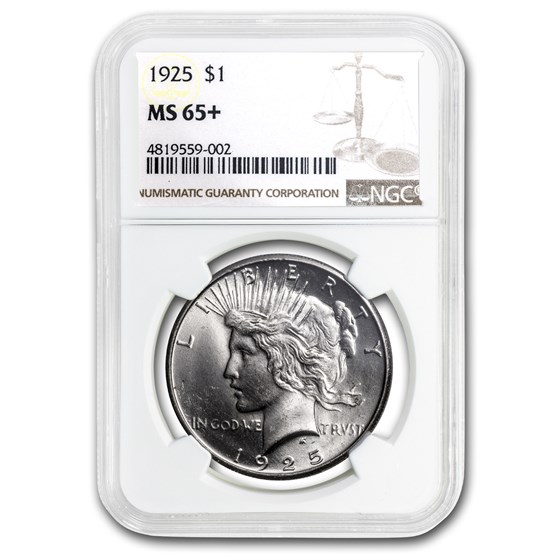 1925 Peace Dollar MS-65+ NGC 1925 Peace Dollar MS-65+ NGC