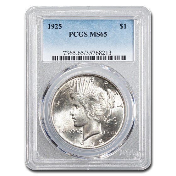 1925 Peace Dollar MS-65 PCGS 1925 Peace Dollar MS-65 PCGS
