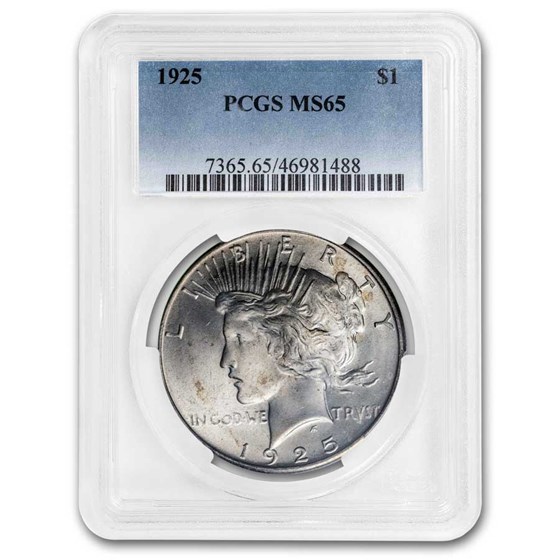 1925 Peace Dollar MS-65 PCGS 1925 Peace Dollar MS-65 PCGS