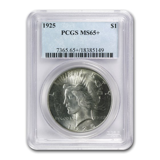 1925 Peace Dollar MS-65+ Plus PCGS 1925 Peace Dollar MS-65+ Plus PCGS