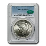 1925 Peace Dollar MS-66+ PCGS CAC