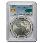 1925 Peace Dollar MS-67+ PCGS CAC