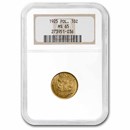 1925 Poland Gold 10 Zlotych Boleslaw MS-65 NGC