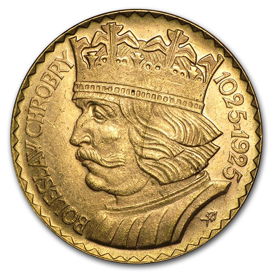 1925 Poland Gold 20 Zlotych Boleslaw BU 1925 Poland Gold 20 Zlotych Boleslaw BU