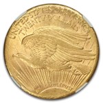 1925-S $20 St Gaudens Gold Double Eagle AU-55 NGC