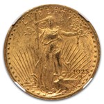 1925-S $20 St Gaudens Gold Double Eagle MS-62 NGC