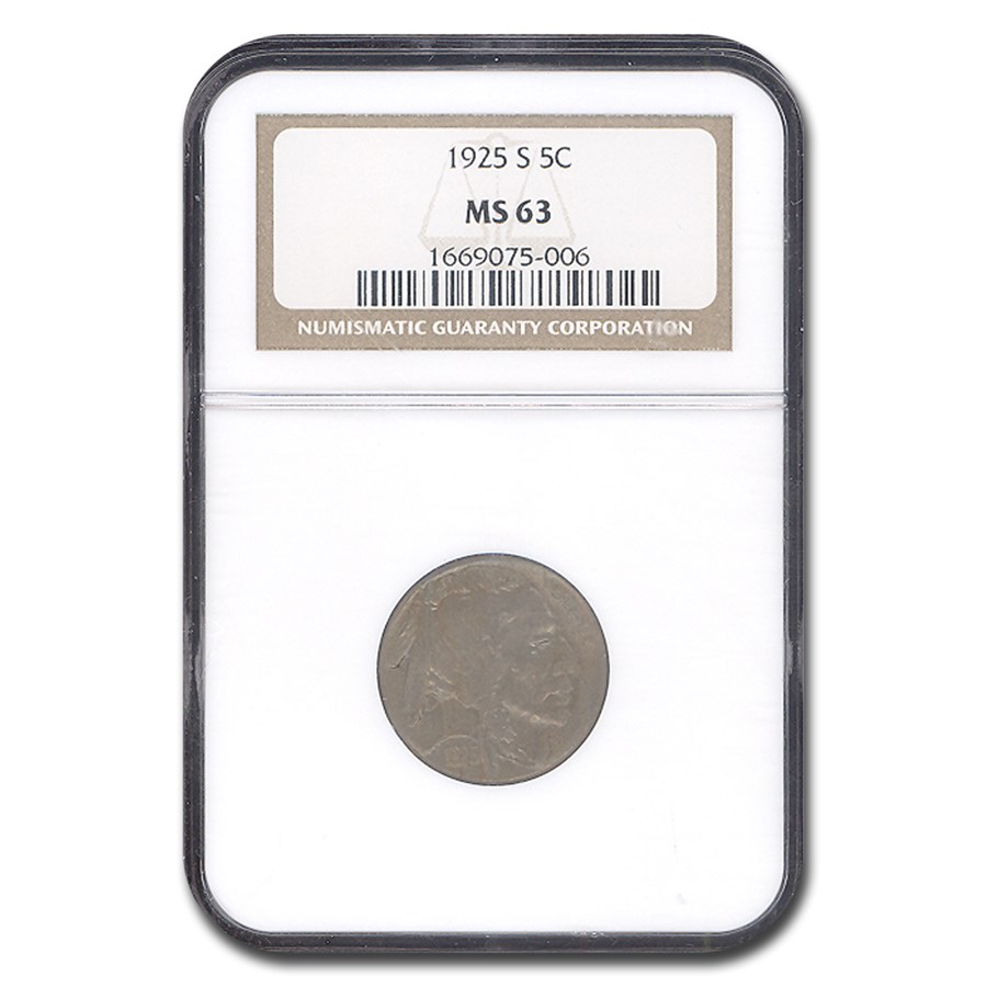 1925-S Buffalo Nickel MS-63 NGC