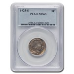 1925-S Buffalo Nickel MS-63 PCGS