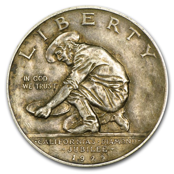 1925-S California Diamond Jubilee Commem Half XF 1925-S California Diamond Jubilee Commem Half XF