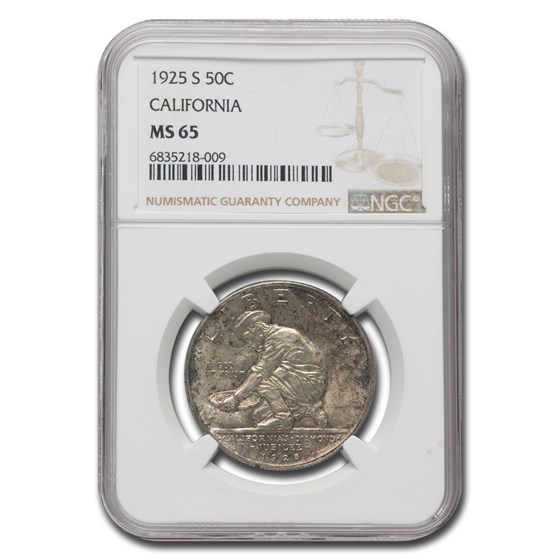 1925-S California Diamond Jubilee Half Dollar MS-65 NGC 1925-S California Diamond Jubilee Half Dollar MS-65 NGC