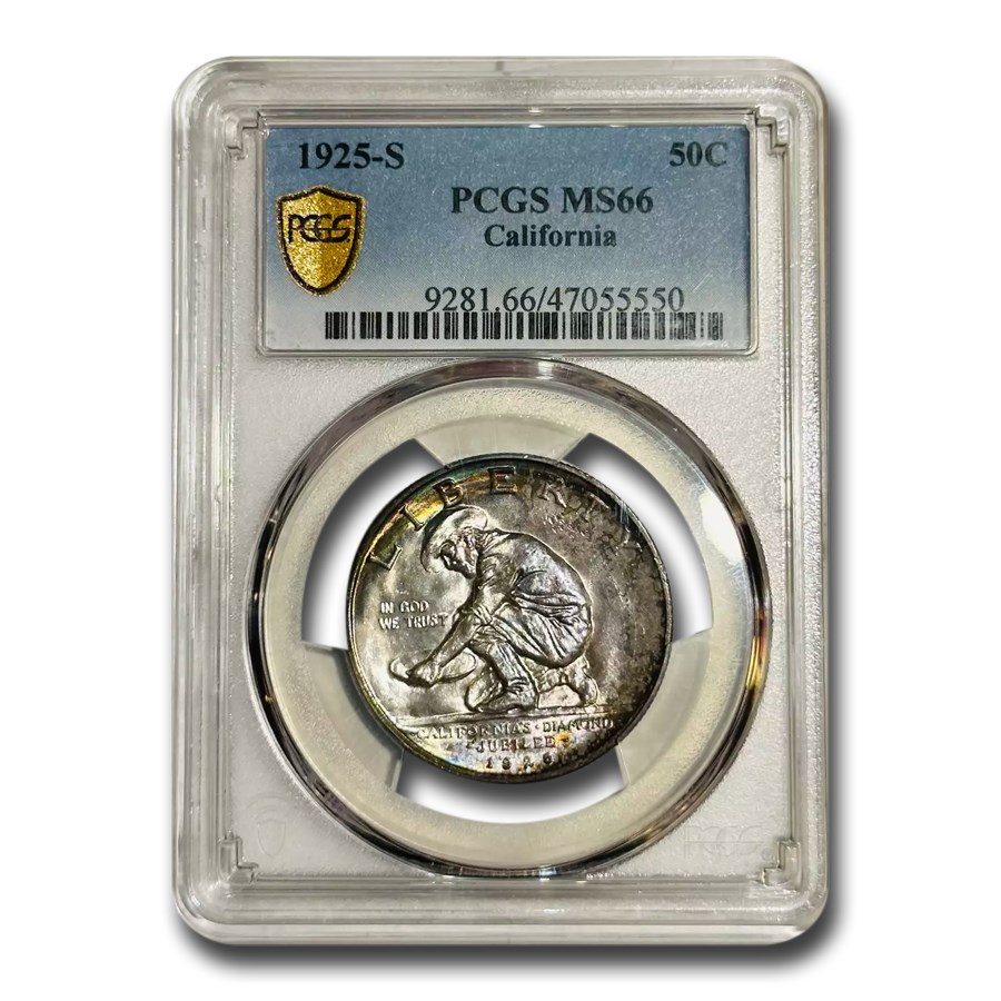 1925-S California Diamond Jubilee Half Dollar MS-66 PCGS