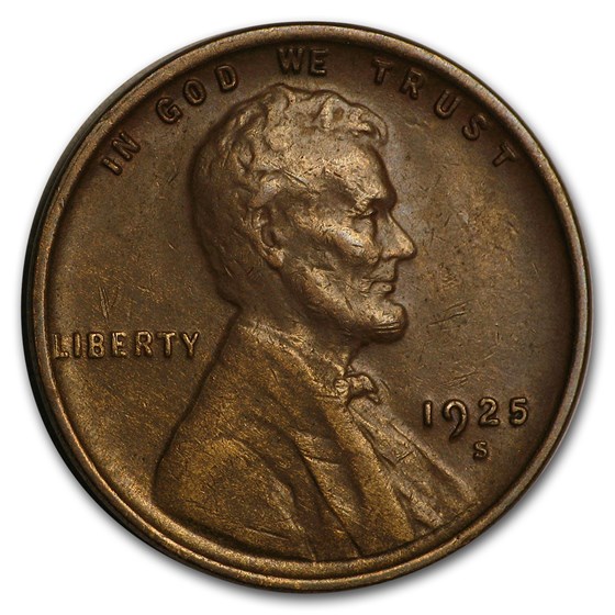 1925-S Lincoln Cent AU 1925-S Lincoln Cent AU