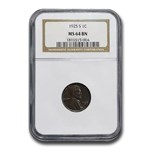 1925-S Lincoln Cent MS-64 NGC (Brown)