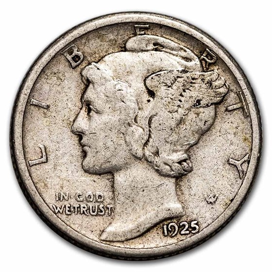 1925-S Mercury Dime XF 1925-S Mercury Dime XF
