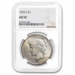1925-S Peace Dollar AU-55 NGC