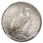 1925-S Peace Dollar AU-58 NGC