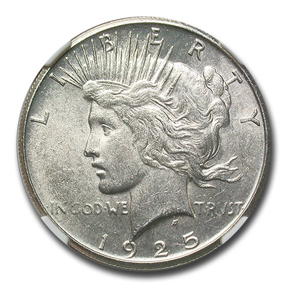 1925-S Peace Dollar MS-61 NGC 1925-S Peace Dollar MS-61 NGC