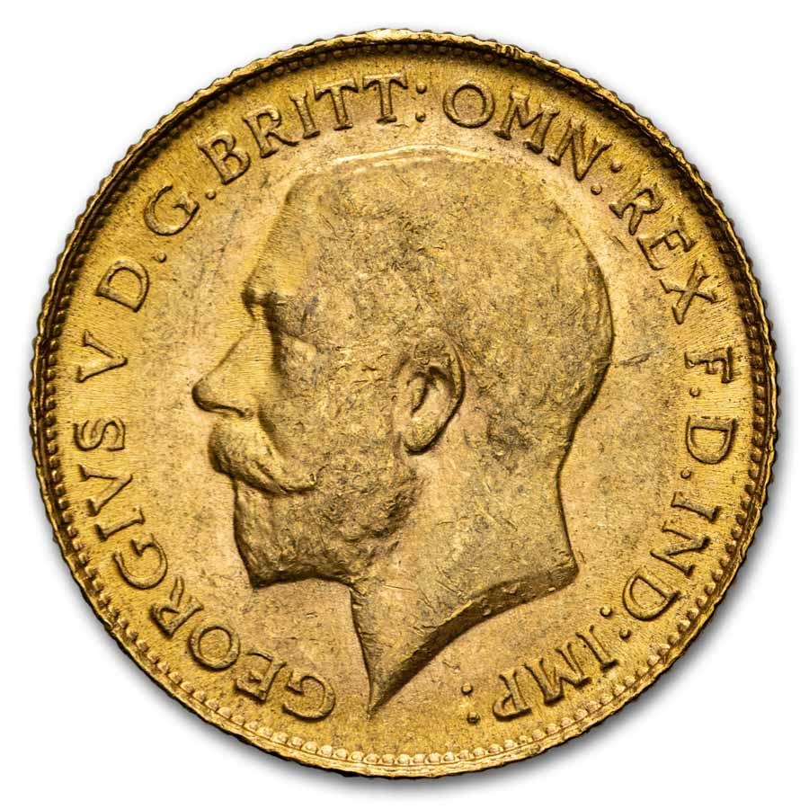 1925-SA South Africa Gold 1/2 Sovereign BU